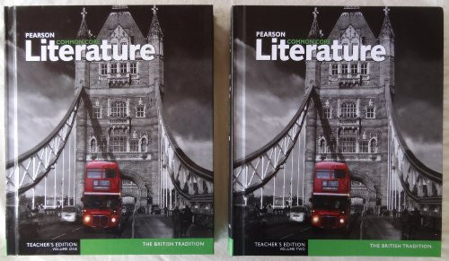 Pearson Common Core Literature The British Tradition Teacher's Edition Volumes One (1) & Two (2)