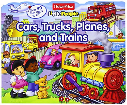 Fisher-Price Little People Lift-the-Flap Cars, Trucks, Planes and Trains