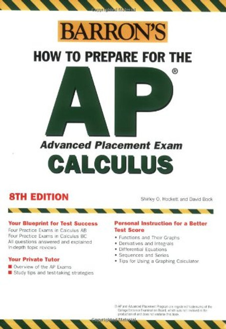 How to Prepare for the AP Calculus (BARRON'S HOW TO PREPARE FOR AP CALCULUS ADVANCED PLACEMENT EXAMINATION)