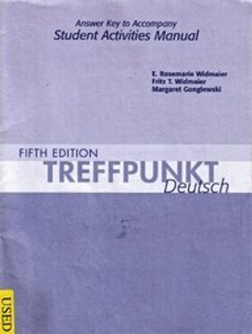 Answer Key for Treffpunkt Deutsch: Grundstufe