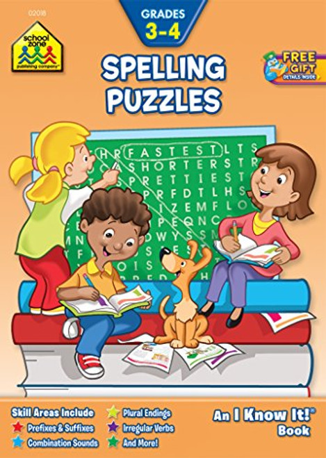 Spelling Puzzles Workbook Grades 3-4