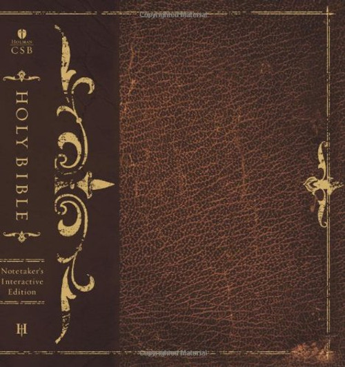 HCSB Interactive Notetaker's Bible, Brown Hardcover