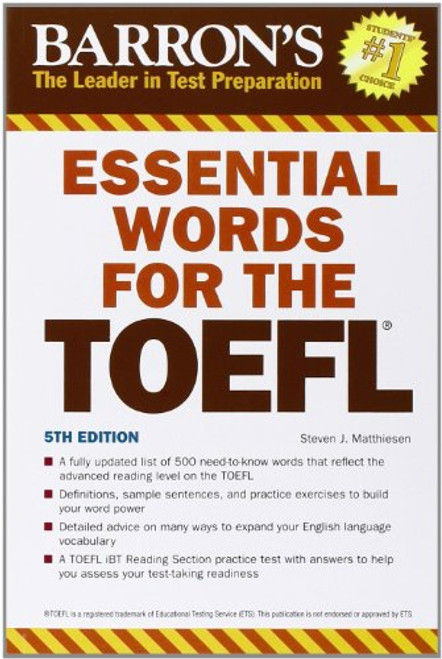 Essential Words for the TOEFL Essential Words for the TOEFL