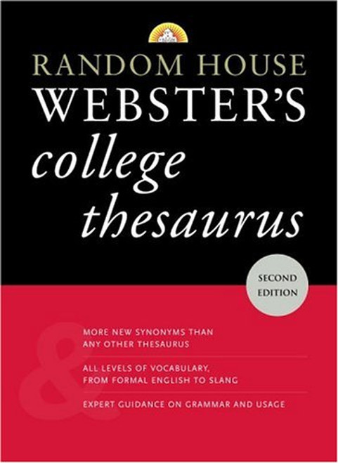 Random House Webster's College Thesaurus Random House Webster's College Thesaurus