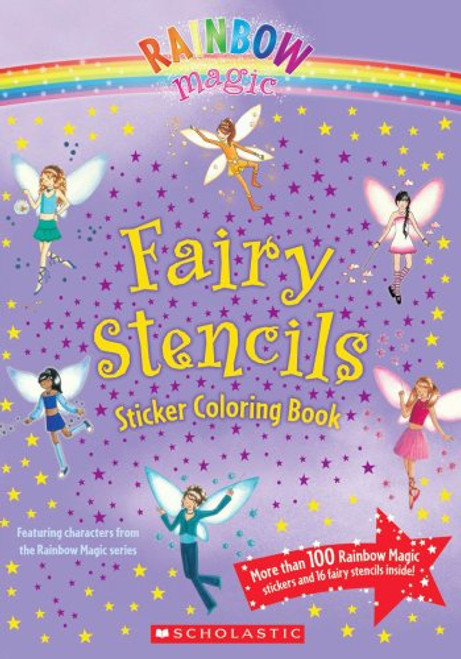 Rainbow Magic: Fairy Stencils Sticker Coloring Book
