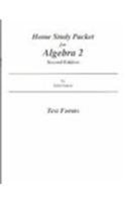Saxon Math Algebra 2 (Second Edition): Homeschool Packet Test Forms
