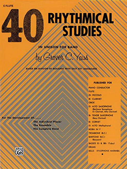 40 Rhythmical Studies: C Flute (Piccolo)