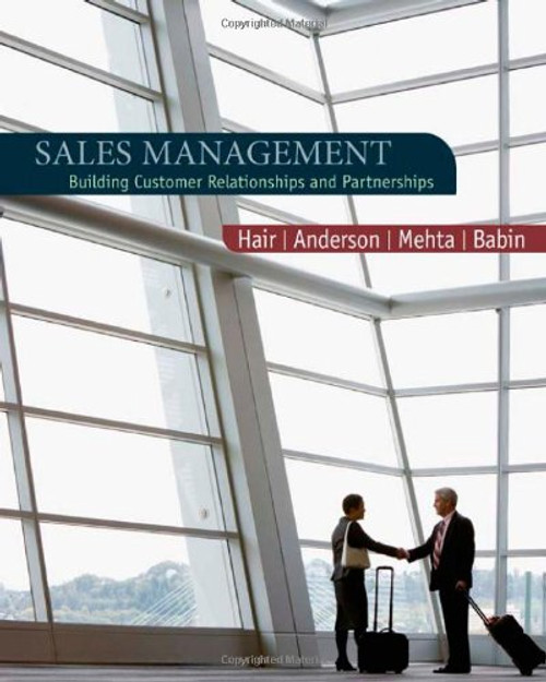 Sales Management:  Building Customer Relationships and Partnerships Sales Management:  Building Customer Relationships and Partnerships