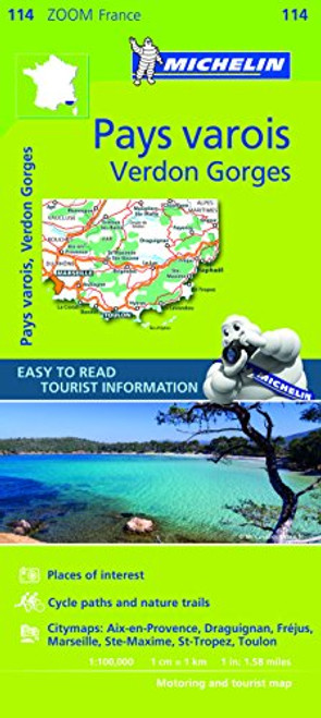 Pays varois : Gorges du Verdon (Maps/Zoom (Michelin)) (English and French Edition)