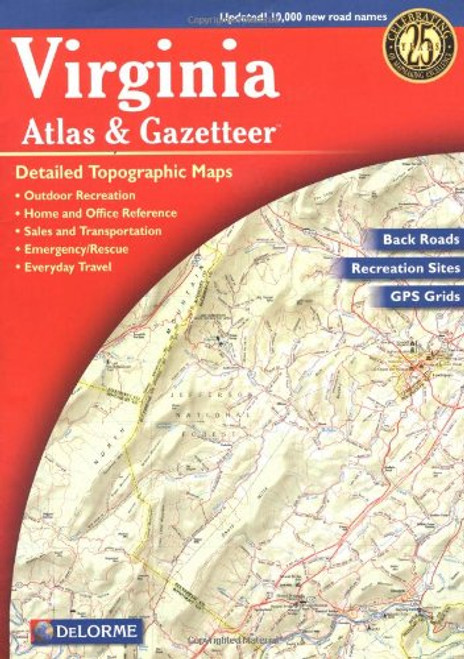 Virginia Atlas & Gazetteer (Delorme Atlas & Gazetteer)