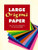 Large Origami Paper : 24 9 X 9 Sheets in 12 Colors
