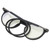Elderly Blue Light Blocking Reading Glasses Fashionable Magnetic Presbyopic Glasses(+400 Black)
