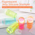 Clear Silicone Nail Art Stamp Set with Lid and Scraper Nail Art Stamper and Scraper Manicure Nail Art Tool