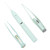 3Pcs/Set LED Light Ear Wax Remover Set USB Nose Ear Cleaner Spoon Children Clean ToolGreen