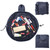 Drawstring Cosmetics Storage Bag with Pouches Massive Capacity Travel Carrying Bag Navy Blue