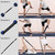 Ankle Straps for Cable Machines with Hook and Loop Resistance Band, Double D Ring Designe