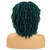 Short Dreadlock Wigs for Black Man Women Afro Bob Twist Hair Braided Wig Natural Synthetic Wig with Breathable Hair Net Adjustable Hair Cap