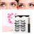 5 Pairs False Eyelashes Magnetic Liquid Eyeliner Tweezers Set Eyelashes Makeup Set (005)