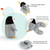 2 in 1 Neck Pillow Cute Penguin U Shape Neck Pillow Neck Support Pillow Travel Pillow Neck Support for Camping Hiking Car Aeroplane