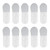 10pcs Silicone Facial Mask Brush Silicone Facial Mud Mask Applicator for Clay Mask Modeling Mask Body Lotion CC CreamThumb Tongue Shape