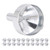 20PCS Aluminum Funnel Cosmetics Perfume Funnel Separating Mini Funnel Portable Makeup Tools