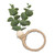 6pcs Hand Woven Faux Eucalyptus Leaf Napkin Rings Easter Spring Wooden Bead Farmhouse Napkin Rings for Weddings Christmas Party Table Decoration