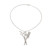 Scissors Comb Pendant Necklace Alloy Scissors Comb Ornaments Exquisite Hair Dresser Stylist Pendant Silver