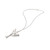 Scissors Comb Pendant Necklace Alloy Scissors Comb Ornaments Exquisite Hair Dresser Stylist Pendant Silver