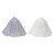 2pcs Sauna Felt Hats Water Absorption Head Protection Shower Bathing Hat for Women Men Grey White
