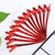 12pcs Stainless Steel Hairdressing Hairstyle Pin Duckbilled Clip Hair Styling ClampsRed