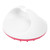 Bath Shower Beauty Brush Soft Silicone Meridian Massage Hair Scalp Brush for Arm Waist LegRose Red