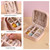 Jewelry Box Storage Organizer Small Portable Leather Single Layer Storage Case for Rings Earrings Necklaces Girls Women