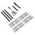 Eyebrow Grooming Kit Professional Portable Eyebrow Razor Scissors Tweezers Brow Pencil Card Set