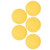 5pcs Fitness Hand Finger Strength Training Ball Silicone Finger Exercise Massage BallYellow 15 Hardness