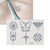 Waterproof Long Lasting Self adhesive Tattoo Sticker Temporary Tattoo Pattern Template 041#