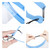 Professional Dental Face Shield Frame with 10pcs Detachable Plastic Protective Film
