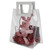 PVC Tote Bag Creativity European Style Gift Packaging Clear Plastic Transparent SuppliesRed