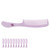 10Pcs Wide Tooth Comb Prevent Static Ergonomic Round Edge Portable Hair Styling Comb for Home Outdoor Purple