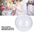 20Pcs Fillable Clear Plastic Ball Wedding Christmas Decoration Ornaments (10cm)