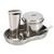 Tattoo Disinfection Kit Medical Stainless Steel Disinfection Plate Tank Jar Tray Tweezer S