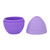 Beauty Ice Facial Roller Mold Silicone Egg Shaped Eye Puffiness Relief Massage Ice Roller for Women Purple