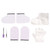 Wax Gloves Set Transparent Brush Small Purple Spatula White Cloth Glove Foot Cover Spa Treatment Set