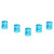100PCS/Bag New Colorful Hair Braiding Beads Rings Cuff Decoration Tools Accessories(Blue)