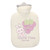 Hot Water Bottle Soft Cover Hot Cold Compress Portable Thicken Pain Reduction Leakproof Rubber Hot Water Bag White Bunn