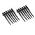 12pcs/Box Hair Styling Clips Hairdressing Salon Sectioning Hairpins for Salon Styling Black
