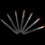 7pcs Nail Art UV Gel Extending Pen UV Gel Nail Art Brush Manicure Tool