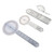 4pcs Medical Goniometer Set Rotate Transparent Orthopedic Angle Measurement Ruler for Family