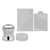 Nail Art Stamper Silicone Transparent Nail Stamper Manicure Tool with Stamping Plates
