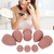 MAANGE 8pcs Sponge Makeup Blender Wet Dry Dual Use Cosmetic Blending Powder PuffMilk Tea