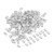 400pcs Fishing Line Connector Sleeves Double Hole Fixation Aluminum Crimping Loop Sleeve for Beauty Salon
